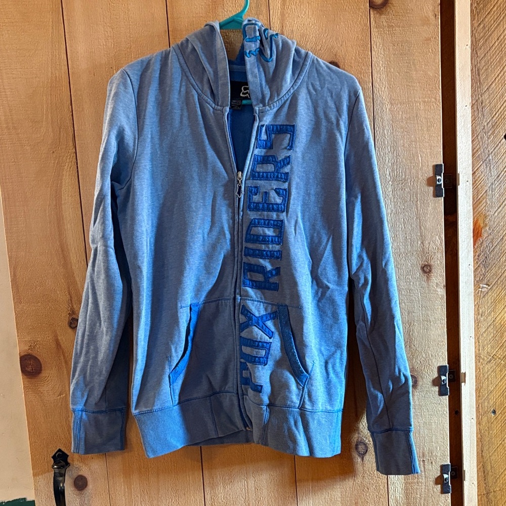 Fox Blue Fleece-Lined Hoodie